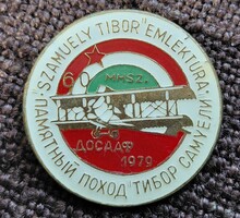 MHSZ . Szamuely Tibor 60 éves emléktúra jelvény 1979