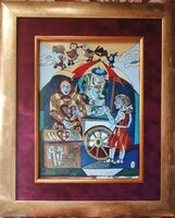 Józsa János festőművész Fagylaltos