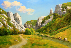 Lantos György: Tordai hasadék 40x60 cm (Erdély)