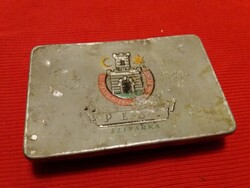Antik PEST fém lemez szivarkás cigarettás doboz a képek szerint