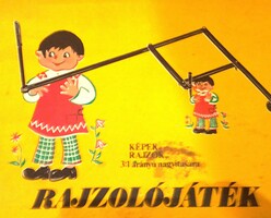 Retro RAJZOLÓJÁTÉK képek és rajzok 1: 3 felnagyítására dobozával TRIÁL képek szerint