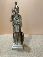 Athena görög háború istennő alabástrom szobra, 24 cm-es magasságú. 7193