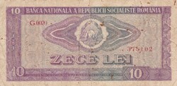 10   Lei   1966   Románia