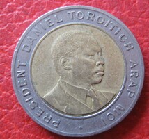 Kenya bimetál 5 schilling 1995 (H9)