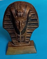Tutankhamon egyiptomi fáraó , réz szobor