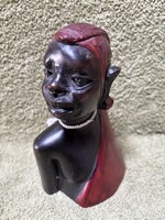 Afrikai szobor, büszt, figura, dísztárgy