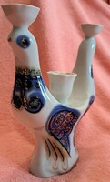 Gzsel orosz porcelán gyertyatartó (L5886)