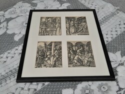 Gyönyörű antik Albrecht Dürer metszett