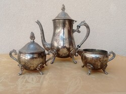 Vintage ezüstözött teás kávés szett