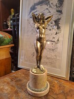 EREDETI MAUGSCH GYULA (1882-1973) BRONZ AKT SZOBOR