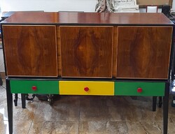 G-plan English sideboard with colored drawers 20th century.