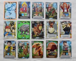 LEGO Jurassic World játék kártya 15 db. , eredeti , használt