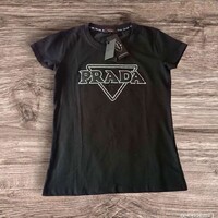Új címkés eredeti QR kódos Prada Milano luxus póló L-es