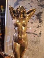 EREDETI MAUGSCH GYULA (1882-1973) BRONZ AKT SZOBOR