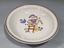 Zsolnay porcelán gyerek mélytányér
