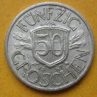 Ausztria 50 groschen 1947 (B66)
