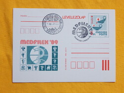 Díjjegyes levelezőlap 1989. MEDFILEX, Budapest