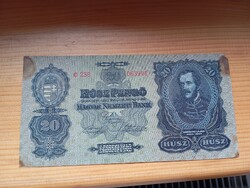1930 20 Pengő, Nagyon szép ropogós, kemény papír