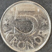 Svédország 5 Korona, 1983.