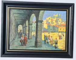 Gyenes Lajos - Itáliai város-1943-