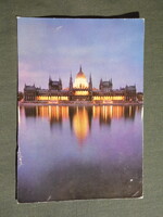 Képeslap,Budapest,Országház,Parlament látkép,részlet, 1973-