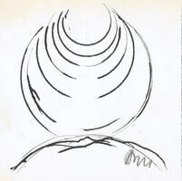 Borsos Miklós - 10 x 10 cm tus, papír