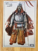 Nagyon szép,színes képeslap. Postatiszta.Elöd Nagyvezér.