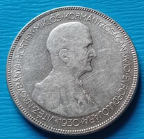 Horthy 5 Pengő 1930  (hajas)