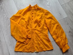 Vintage narancssárga blúz a nagyi gardróbjából XS méret
