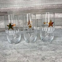 Estrella Damm Barcelona 1876 limitált pohár 3 db-s szett