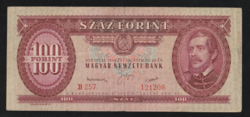 100 Forint 1949-es Rákosi címeres hajtott