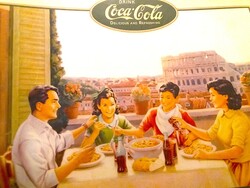 Retro COCA COLA gyorséttermi étkező tálca/ tányár alátét, fólázott A/3 a képek szerint