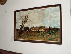 Szignózott olaj festmény