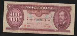 100 forint 1949-es Rákosi címeres Nem központosan kivágott.