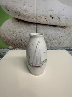 Hollóházi “ Balatoni Emlék “ Porcelán Váza A163