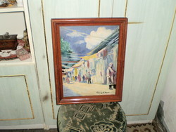 Szignózott olaj festmény