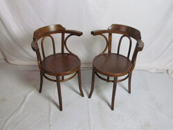 Antik Thonet karfás szék 2 db (restaurált)