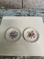 Aquincumi Virágmintás Porcelán Gyűrűtartó Tálkák A163