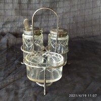 Antik asztali fűszertartó szett