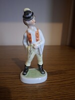 Büv kerámia legény. Káldor Aurél. 16,7 cm. Hibátlan. Jelzett