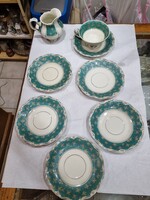 Ŕégi porcelán teás készlet