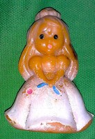1970. cca trafikáru bazáráru tömör gumi Hamupipőke játék figura 7 cm a képek szerint