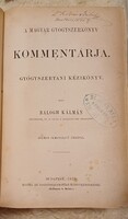 Régi gyógyszerész könyv