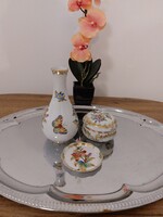 Herendi Viktória mintás , 3 darabos porcelán szett