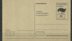 1965.-Gyerekposta - -gyermekposta -levelezőlap - nem futott