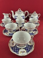 Zsolnay Marie Antoinette 6 személyes teás készlet