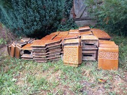 Zsolnay cserépkályha, bontott, nagyméretű