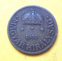 Magyar Királyság 1 fillér 1932 (P49)