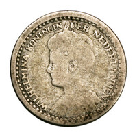 Hollandia I. Wilhelmina 10 Cent 1919