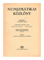 Numizmatikai Közlöny 74-75. évfolyam 1975-1976